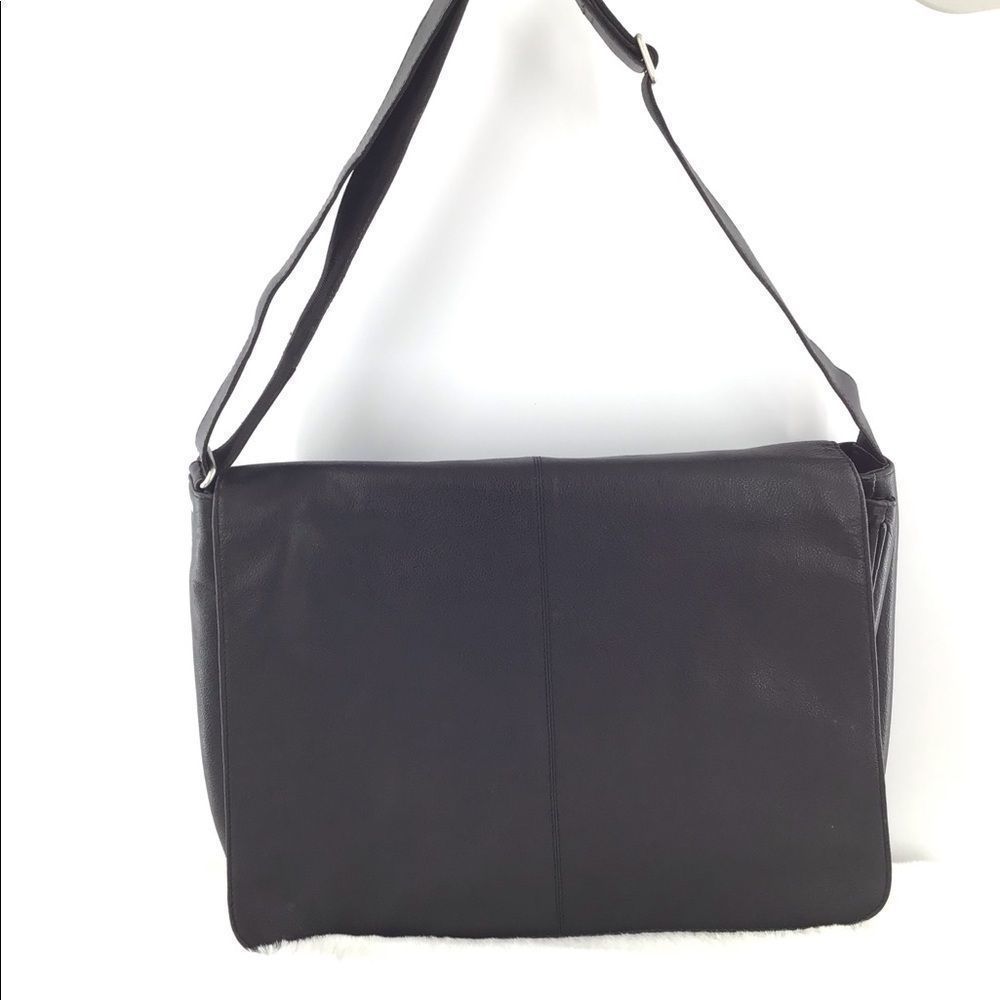 Latico Black Leather Laptop Bag NWOT